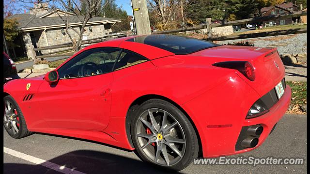 Ferrari California spotted in Asheville, North Carolina