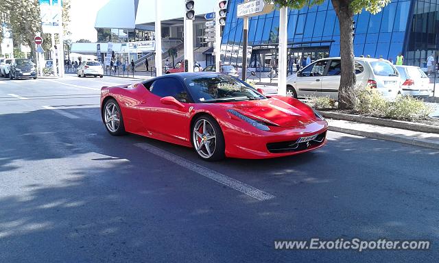 Ferrari 458 Italia spotted in Cannes, France