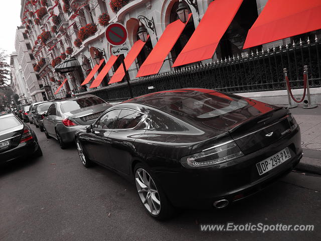 Aston Martin Rapide spotted in Paris, France