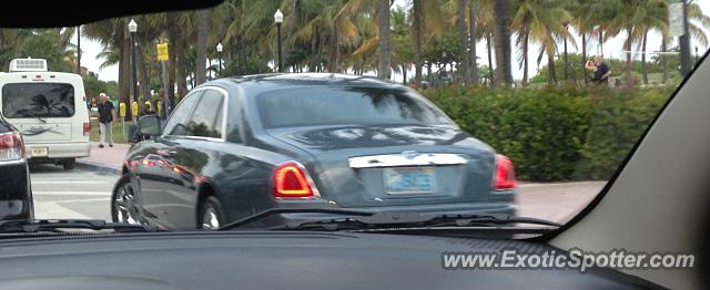 Rolls-Royce Ghost spotted in Miami Beach, Florida