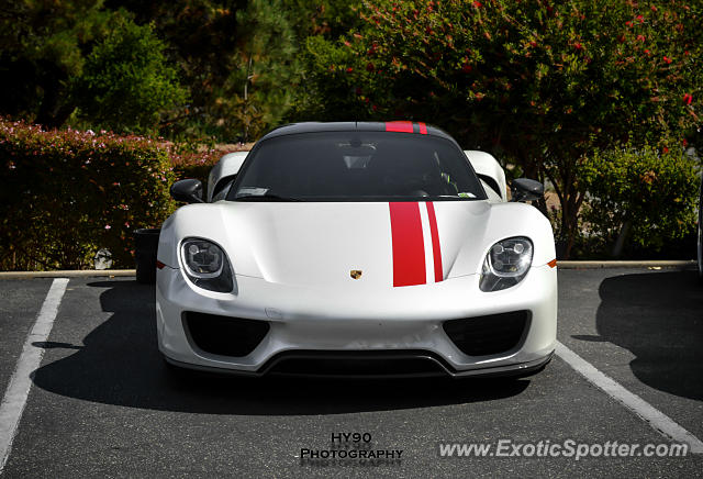 Porsche 918 Spyder spotted in Monterey, California