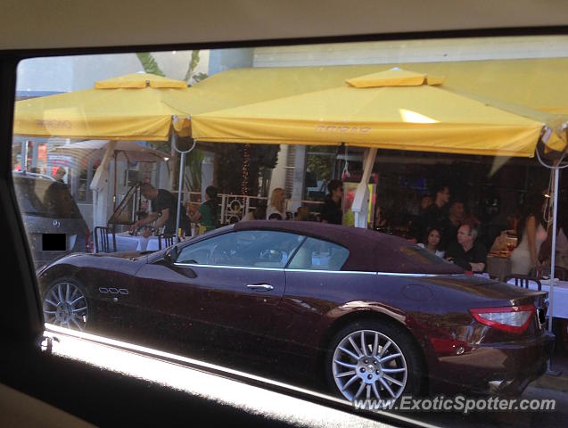Maserati GranCabrio spotted in Miami Beach, Florida