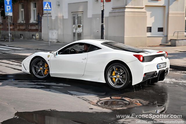 Ferrari 458 Italia spotted in Warsaw, Poland