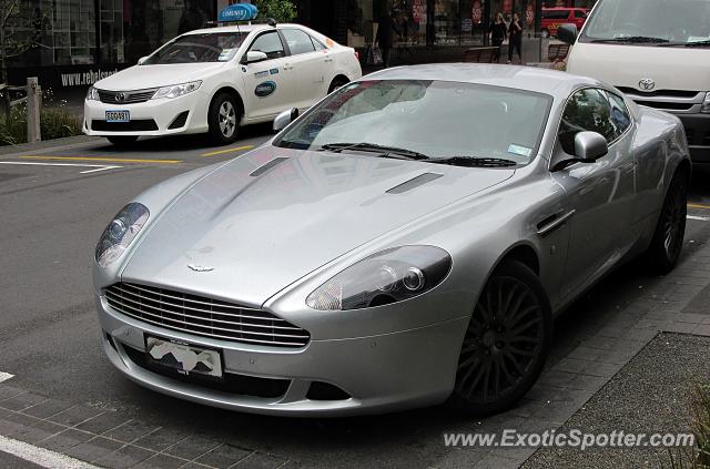 Aston Martin DB9 spotted in Wellington, New Zealand
