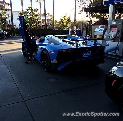 Lamborghini Aventador spotted in Del Mar, California