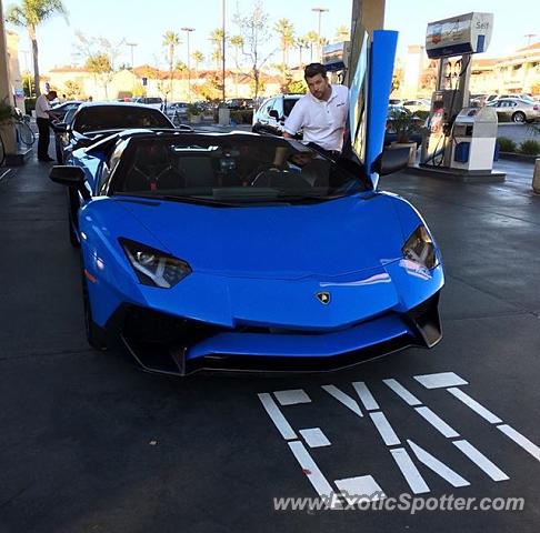 Lamborghini Aventador spotted in Del Mar, California