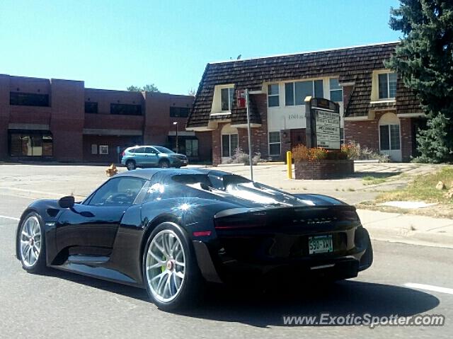 Porsche 918 Spyder spotted in Centennial, Colorado