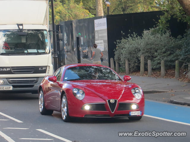 Alfa Romeo 8C spotted in London, United Kingdom