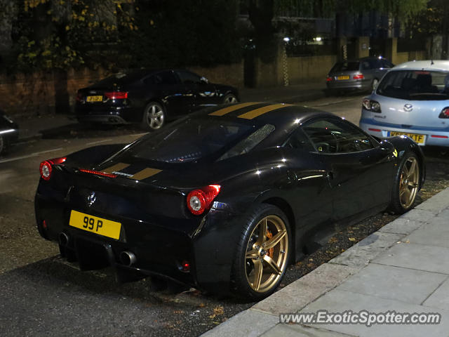 Ferrari 458 Italia spotted in London, United Kingdom