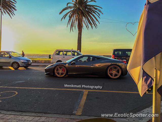 Ferrari 458 Italia spotted in Cape Town, South Africa