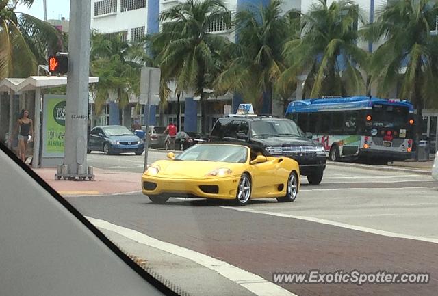 Ferrari 360 Modena spotted in Miami Beach, Florida