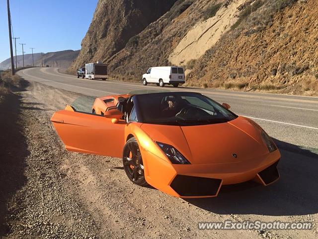 Lamborghini Gallardo spotted in Malibu, California