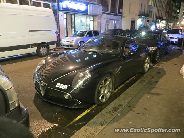 Alfa Romeo 8C spotted in London, United Kingdom