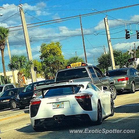 Lexus LFA spotted in Fort Lauderdale, Florida