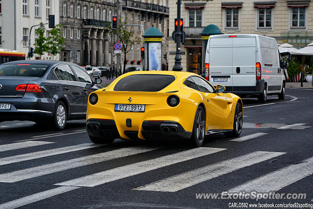Ferrari F12 spotted in Warsaw, Poland