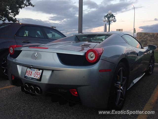 Ferrari 458 Italia spotted in Calgary, Canada
