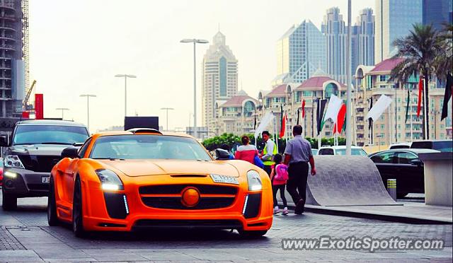 Mercedes SLS AMG spotted in Dubai, United Arab Emirates