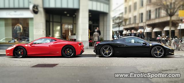 Ferrari 458 Italia spotted in Zurich, Switzerland