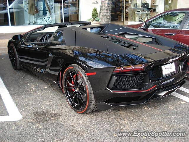 Lamborghini Aventador spotted in Dallas, Texas