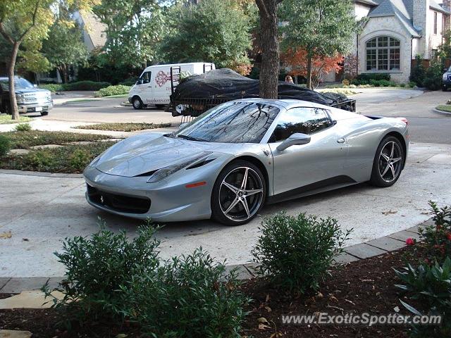 Ferrari 458 Italia spotted in Dallas, Texas