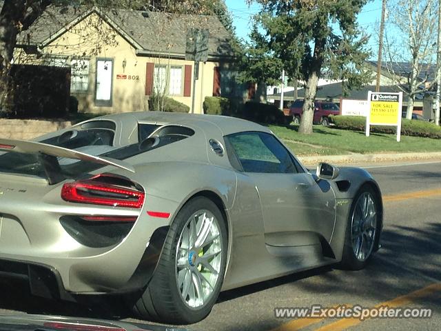 Porsche 918 Spyder spotted in Colorado Springs, Colorado