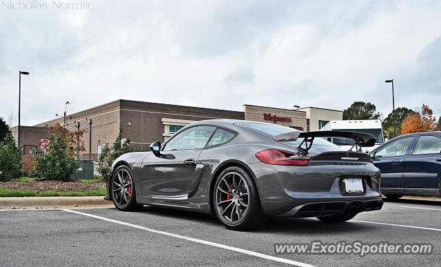 Porsche Cayman GT4 spotted in Cary, North Carolina