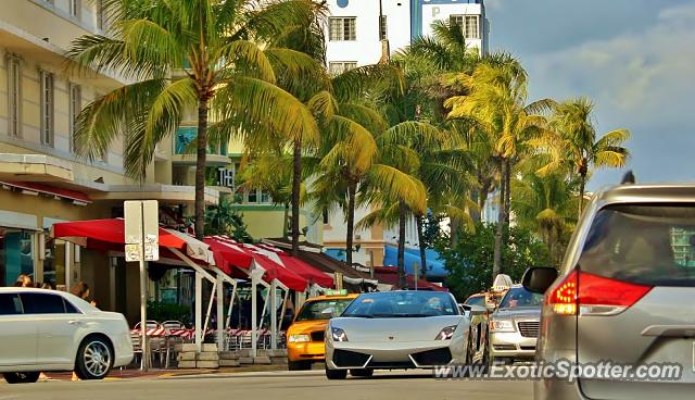 Lamborghini Gallardo spotted in Miami, Florida