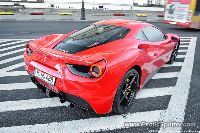 Ferrari 488 GTB spotted in Warsaw, Poland
