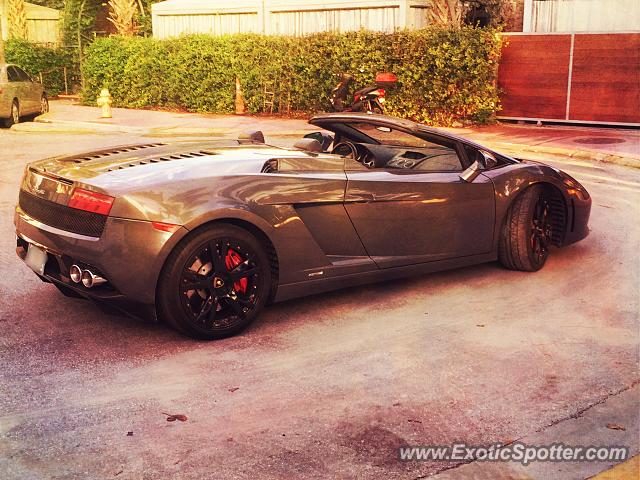 Lamborghini Gallardo spotted in South Beach, Florida
