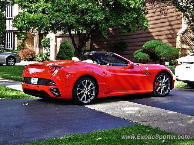 Ferrari California spotted in Downers Grove, Illinois