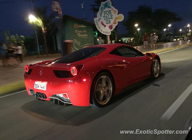 Ferrari 458 Italia spotted in Fortaleza, Brazil