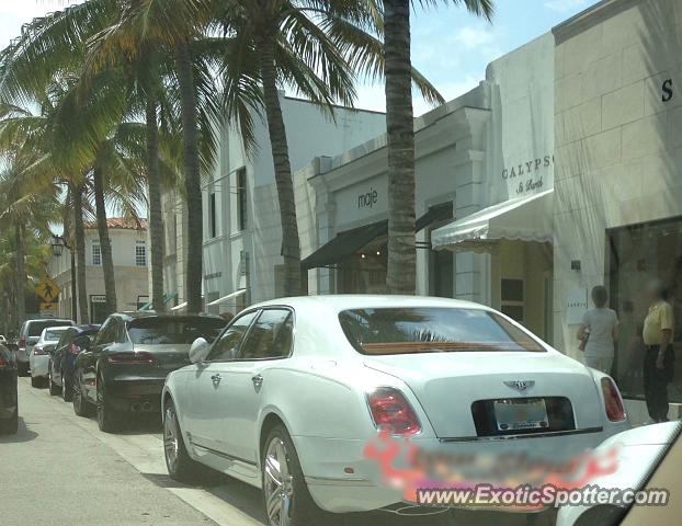 Bentley Mulsanne spotted in Palm Beach, Florida