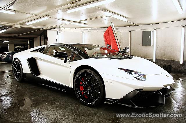 Lamborghini Aventador spotted in London, United Kingdom
