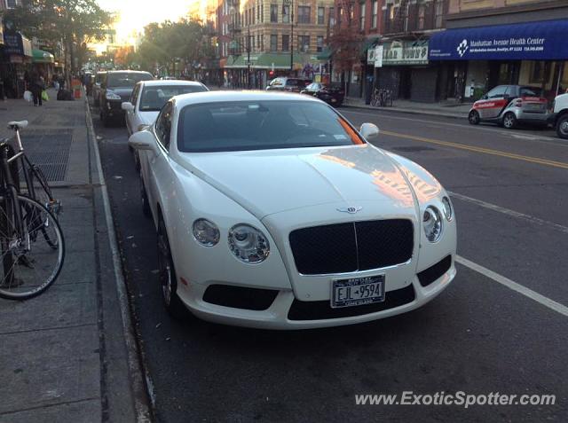 Bentley Continental spotted in Brooklyn, New York