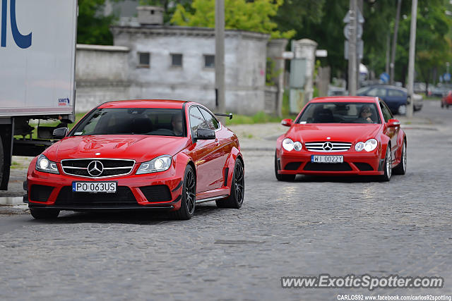 Mercedes C63 AMG Black Series spotted in Warsaw, Poland
