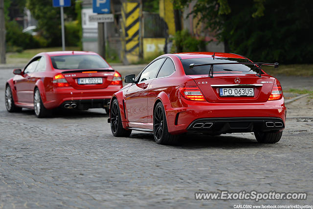 Mercedes C63 AMG Black Series spotted in Warsaw, Poland