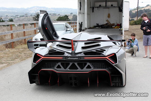 Lamborghini Veneno spotted in Carmel Valley, California
