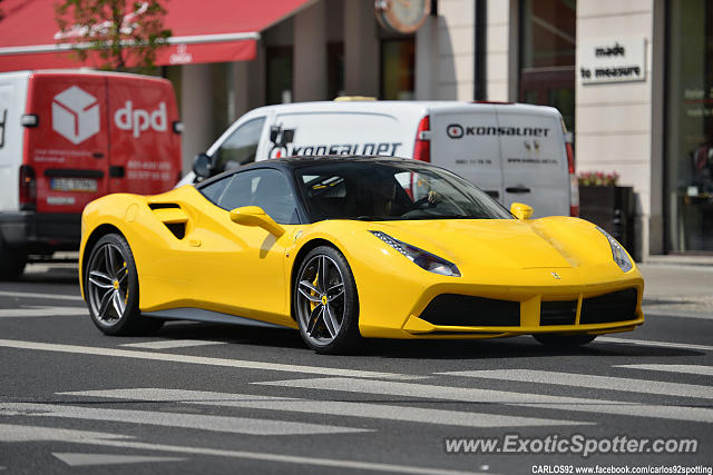 Ferrari 488 GTB spotted in Warsaw, Poland