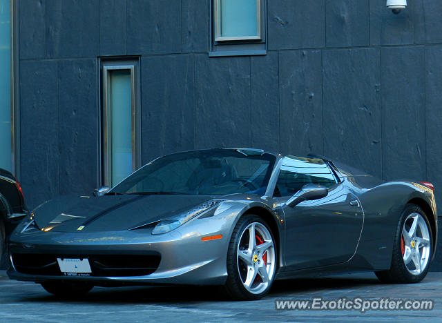 Ferrari 458 Italia spotted in Toronto, Canada