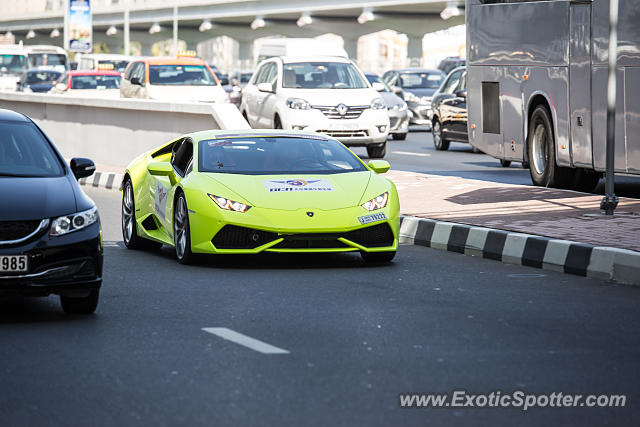 Lamborghini Huracan spotted in Dubai, United Arab Emirates