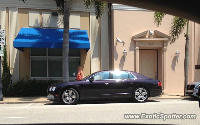 Bentley Flying Spur spotted in Palm Beach, Florida