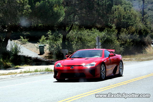 Lexus LFA spotted in Carmel, California