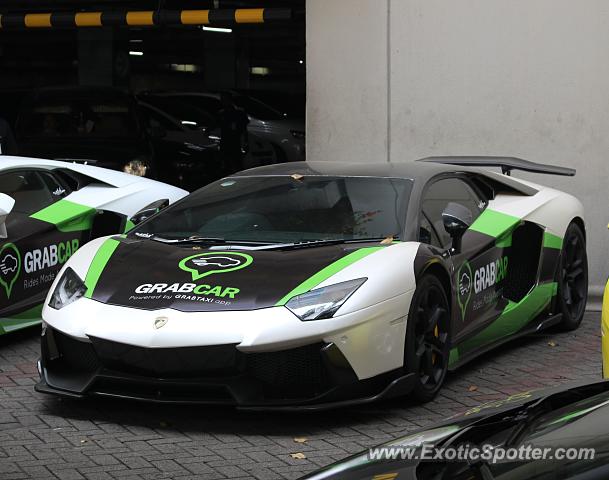 Lamborghini Aventador spotted in Jakarta, Indonesia