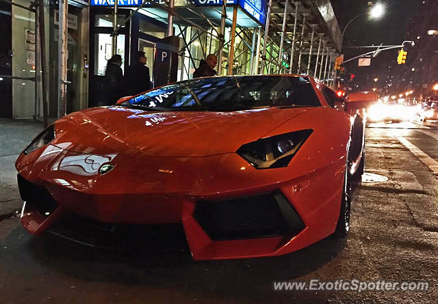 Lamborghini Aventador spotted in Manhattan, New York