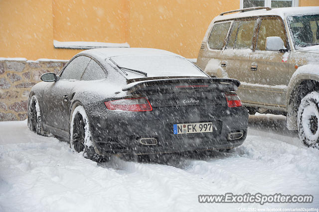 Porsche 911 Turbo spotted in Kitzbühel, Austria