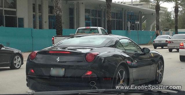 Ferrari California spotted in Bal Harbour, Florida