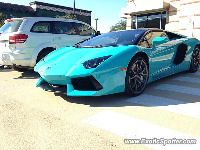 Lamborghini Aventador spotted in Houston, Texas