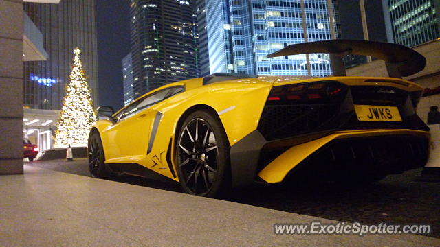 Lamborghini Aventador spotted in Hong Kong, China