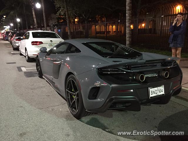 Mclaren 675LT spotted in Miami Beach, Florida