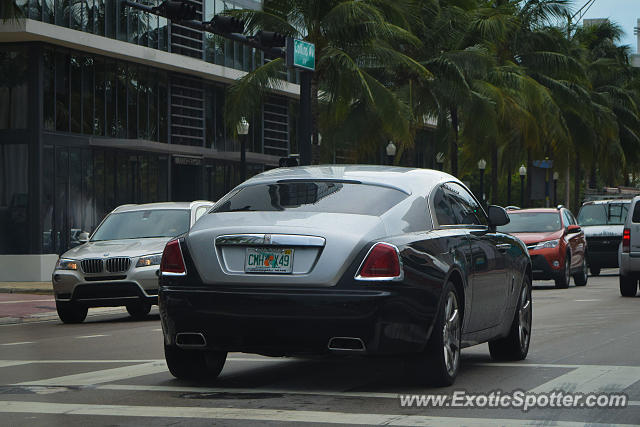 Rolls-Royce Wraith spotted in Miami Beach, Florida